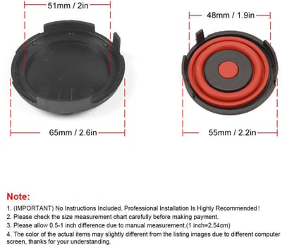Dailygoods- Ventieldeksel Premium Kwaliteit - PVC-Membraan Reparatieset - Vervanging - Eenvoudige Installatie - Compatibel met Adam E Meriva B Mokka - Hoogwaardige Afdichting - Motoronderdeel