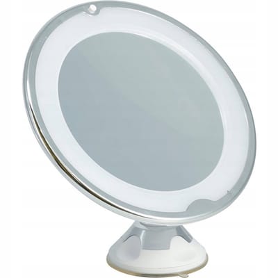 Koopman - Make-upspiegel - LED - Rond - Zilver - 20cm