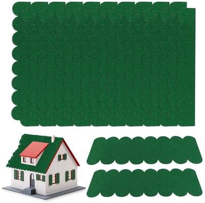 Zelfklevende Dakshingles Bitumen Mini Dakpannen Sets voor Vogelhuisje en Houten Projecten