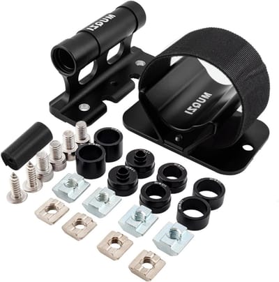 Fietsvorkhouder - Vaste clip - Fiets Vervoeren - Snelle montage - 11 cm - Zwart