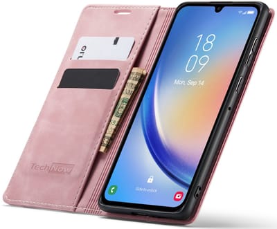 Hoesje geschikt voor Motorole G86 / G86 Power - Book Case Leer Slimline Roze