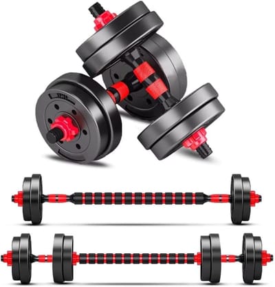 Dumbbells Set - Halterset - Zwart en Rood