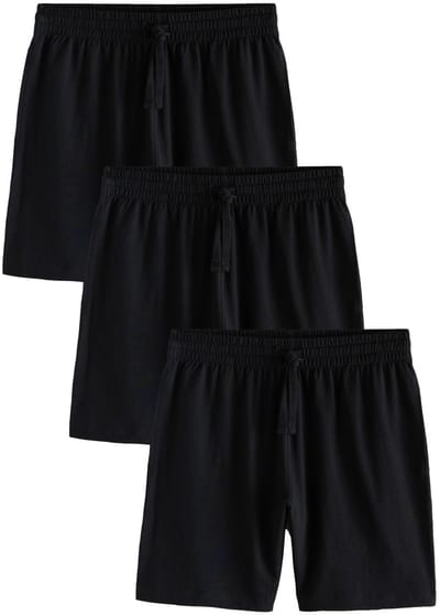 Next - Heren - Set van 3 korte jersey pyjama's - Zwart