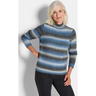 Trui - blau / grijs / gedess. - Gr. 19 van Goldner Fashion