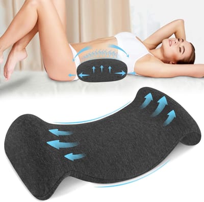 Unyqoos ® Luxe Ergonomisch Rugsteunkussen met Hoogwaardig Traagschuim voor Optimale Lendensteun en Comfort