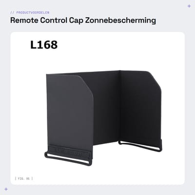 Dailygoods- Afstandsbedieningskap Duurzaam - Zonnekap Telefoon/Tablet - Opvouwbaar - Lichtgewicht - Antireflectie - Geschikt voor Drone Spark/4/Osmo