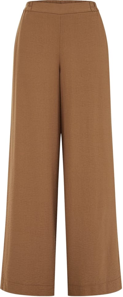 WE Fashion Dames wide leg pantalon met structuur