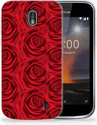 Nokia 1 TPU Case Red Roses