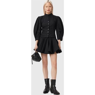 AllSaints Maud Lace Up Shirt Black Taglia: 4 | Maglie a manica lunga Outlet | Donna | Nero