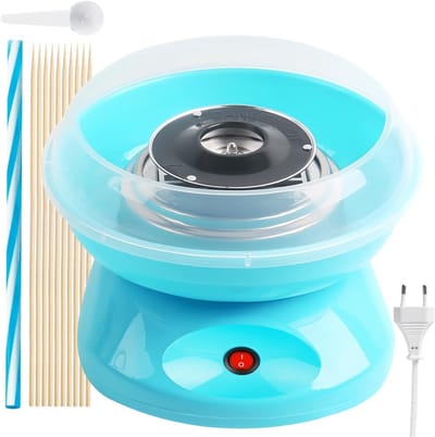KAD® Suikerspinmachines - Suikerspin - Suikerspin Suiker - Blauw - 27cm x 26cm x 18cm