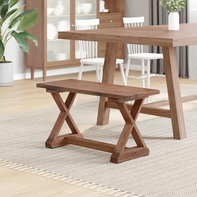vidaXL - Bank - Naturel - 85 - x - 35 - x - 46 - cm - Massief - gerecycled - hout