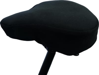 Dunlop Fietszadelhoes Gel: Zadelcover met Trekkoord - Beschermt tegen Slijtage - 24x27 cm - Zwart - Zadelpijn Voorkomen".