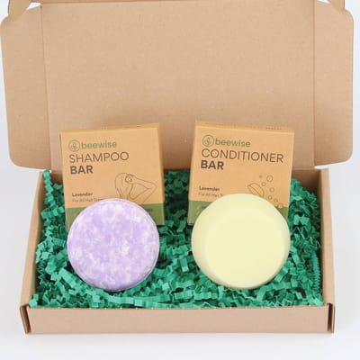 Zero Waste Haar Geschenkdoos | Shampoo Bar + Conditioner Bar | Cadeaudoos | Gift Box Idea | Zero Waste | Cadeaupakket | Duurzaam Cadeau | Eco Cadeauverpakking | Zero Waste Hair Gift Box