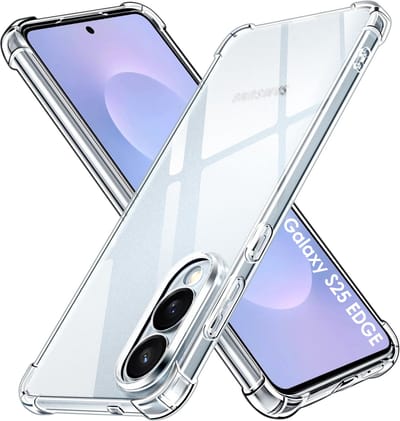 Hoesje geschikt voor Samsung Galaxy S25 Edge backcover Shockproof siliconen Transparant