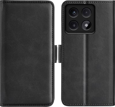 MobyDefend Hoesje - Geschikt voor Samsung Galaxy A16 - Luxe Wallet Book Case (Sluiting Zijkant) - Zwart
