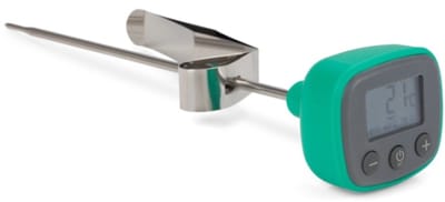 ETI - Digitale Barista Melkthermometer met Alarm - IP65 Waterdichte Melkschuimthermometer - Professioneel - 175 mm - Groen
