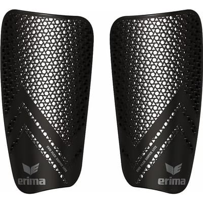 Erima Evo Flex Superlite Scheenbeschermer - Zwart / Zilver | Maat: S
