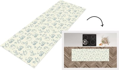 Keukenloper - Loper keuken - Dieren - Speelgoed - Patroon - 150x50 cm - Keukenloper vinyl