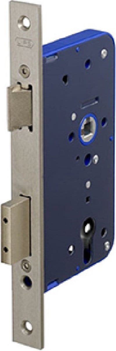 Insteekslot - RVS geborsteld - RVS - Lips - Lips 2422 veiligheidsdag- en nachtslot rechthoekig, doornmaat 60 mm