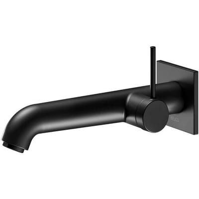 Keuco IXMO Soft Black Selection single lever washbasin mixer, concealed, angular 59516371202