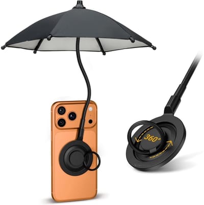 longziming - Telefoon Zonnescherm Parasol - Smartphone Zonneklep - Mobiele Telefoon Schaduwkap - Anti-Reflectie Bescherming - Flexibele Arm - Outdoor Gebruik - 1 Stuk