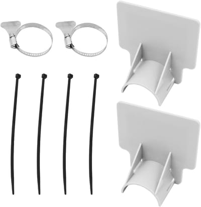2 stuks zwembadslanghouders voor 30mm tot 38mm slangen, ideaal voor Intex zwembaden en het voorkomen van slangverzakking