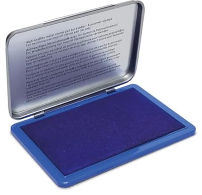 Thijox - Imprint 9072M Handstempelkussen Metaal 110x70mm Blauw - Kwaliteits Stempelkussen Voor Kantoor en Thuis - Waterbasis Inkt - Perfect Voor Alle