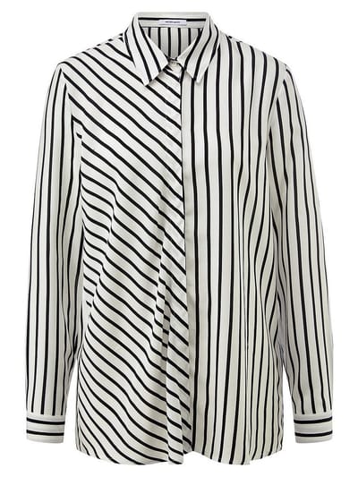 Blouse lange mouwen Van Peter Hahn wit