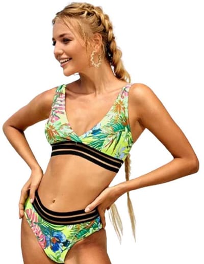 Bikini met Doorschijnende Strips - Bad Mode