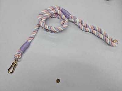 Cavlicious® honden leiband - hondenlijn - zacht katoen - 1.50m - eenhoorn