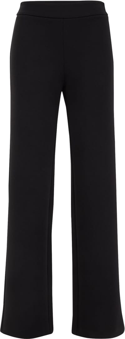 WE Fashion Dames Regular fit jersey pantalon met stretch
