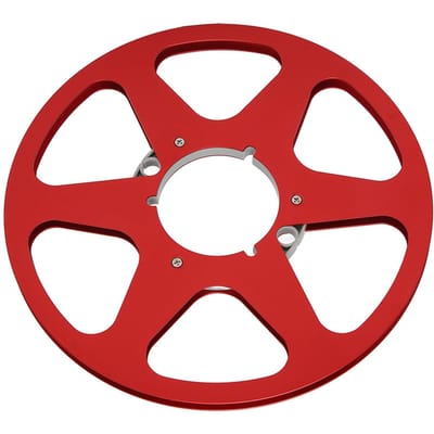 14 10 Inch Lege Tape Spoel Nab Open Reel Geluid Aluminiumlegering 6 Windweerstandsgaten Lege Tape rood