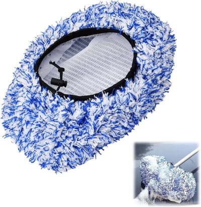 Universele Microvezel Wasborstel Cover voor Auto, Ideaal voor Zorgvuldig Wassen en Bescherming, Blauw