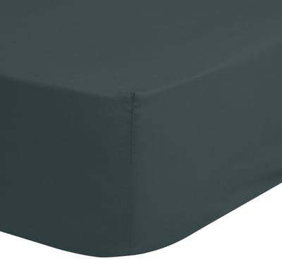 Good Morning hoeslaken effen kleur - 1 persoons 90x220 cm - Donkergroen - 100% Katoen jersey