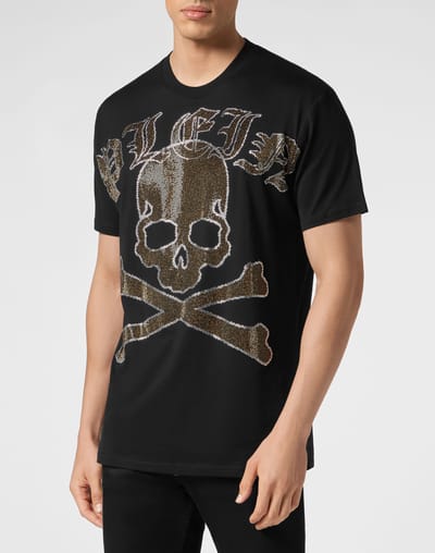 T-Shirt Ronde Hals Gothic Plein