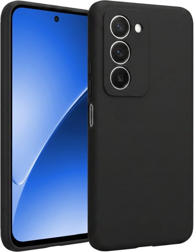Hoesje - Geschikt voor Xiaomi 15 - Sterk & Shockproof - Siliconen Case - Hoes Cover - Telefoonhoes - Zwart