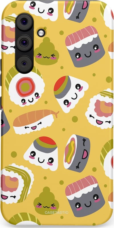 Casetastic Hoesje Geschikt voor Samsung A54 (5G) - Stijlvolle Beschermende Duo-layer Case - Sushi vriendjes