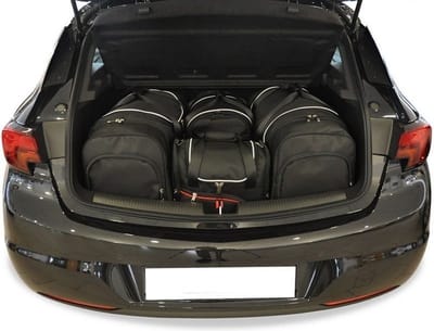 OPEL ASTRA HATCHBACK 2015-2021 4-delig Reistassen Op Maat Auto Interieur Kofferbak Organizer Accessoires