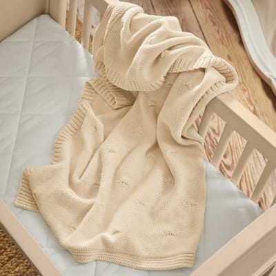 LOBERON Plaid Samiya crème