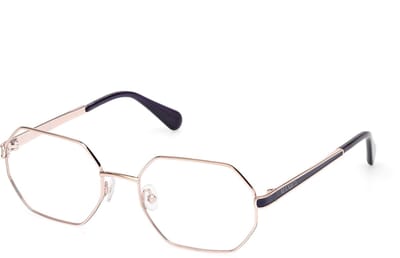Max &co MO5163 Shiny rose gold 54/19/140 WOMAN Brilmonturen
