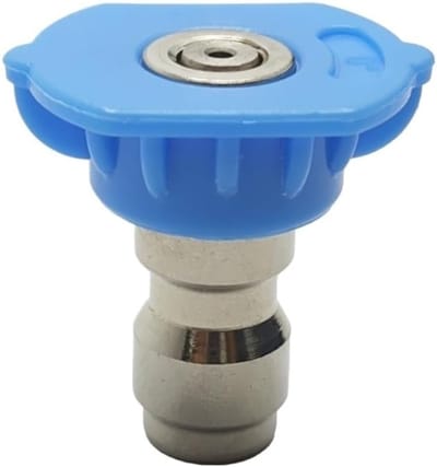 Hogedrukreiniger Sproeikop - Mondstuk Hogedruk - Auto Reinigen - Roestvrij Staal - 1/4" BSP - Blauw