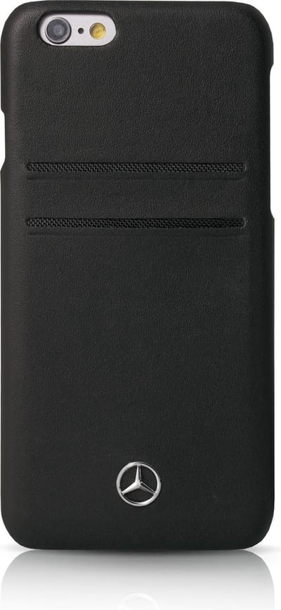 Mercedes-Benz Pure Line Card Slot Back Case - Geschikt voor Apple iPhone 6/6S Plus (5.5") - Zwart