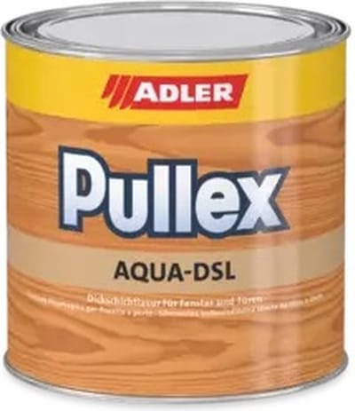 Adler Pullex Aqua-DSL Watergedragen diklaagse Milieuvriendelijke verf voor kozijnen en deuren transparant 2.5 liter