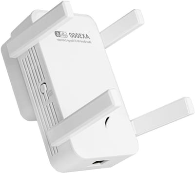 WiFi Repeater - Signaal Booster - Draadloze Dekking - AX3000 Snelheid - 18 x 10 x 10 cm - Wit