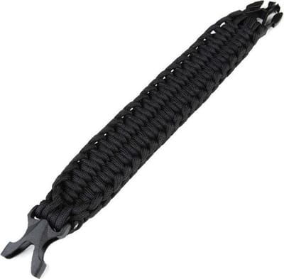 Paracord bracelet K2132 9inch zwart