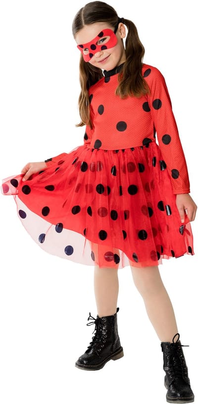 Miraculous Ladybug Kinderkostuum - Rubies - Maat 3-4 Jaar
