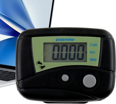 Stappenteller Mini - Digitaal LCD - Activiteit Meten - Energiebesparende Chip - 5.5 x 4.5 cm - Zwart
