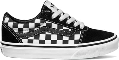 Vans Youth Ward Sneakers - (Checkered) Black/True White