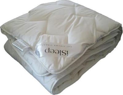 iSleep Onderdeken Katoen DeLuxe - Tweepersoons - 160x220 cm - Wit