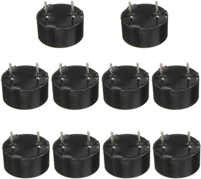 Passieve Zoemer - Alarm Module - Elektronische Componenten - Klein Volume Hoge Druk - 9 x 5.5 mm - Zwart